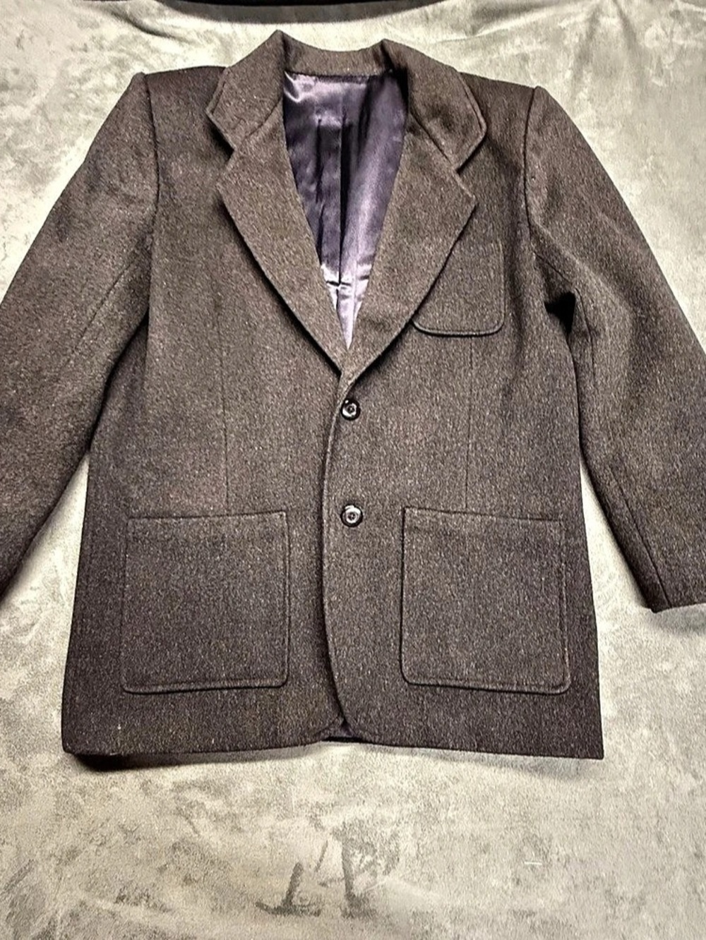 Men's Custom Made Grey Blazer Jacket Like New
